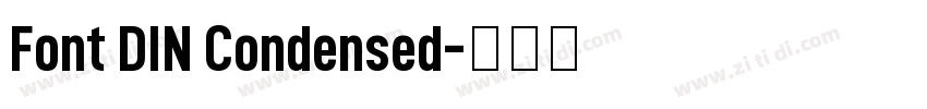 Font DIN Condensed字体转换